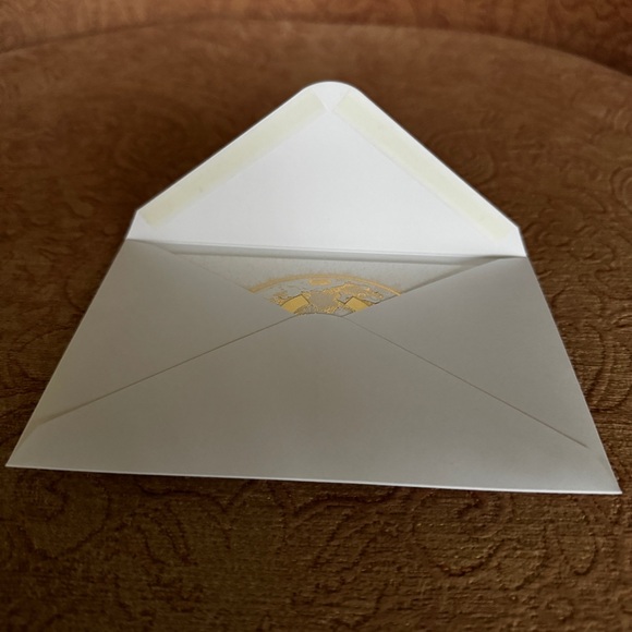 ✉️ Chanel White and Gold Greeting Card - Picture 7 of 7